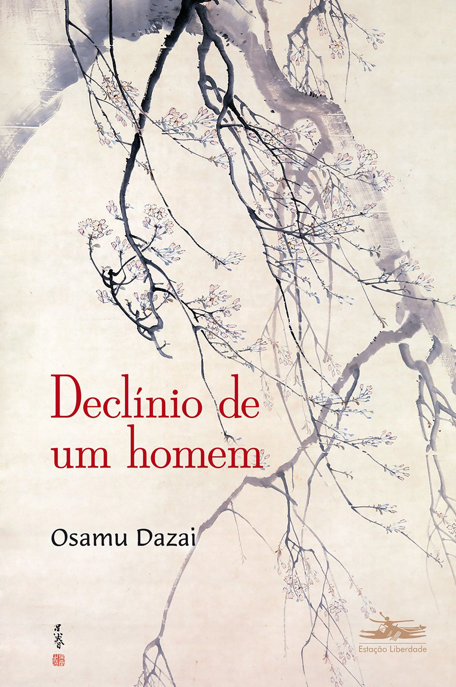 Capa do livro 'O declínio de um homem', de Osamu Dazai