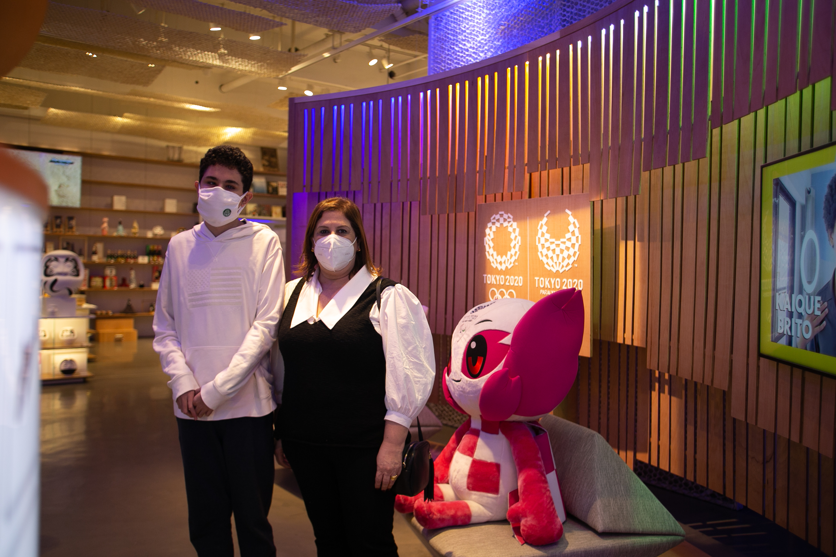 Silvia e Nickollas Grecco visitam o 'Lounge Esportivo: Tokyo 2020